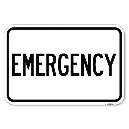 Signmission Safety Sign, 12 in Height, Aluminum, 18 in Length, 24107 A-1218-24107